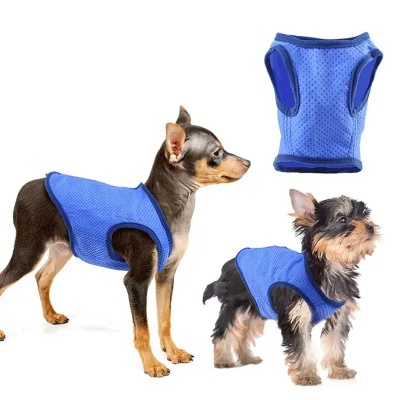 Gilet rafraîchissant chien - détails du tissu respirant