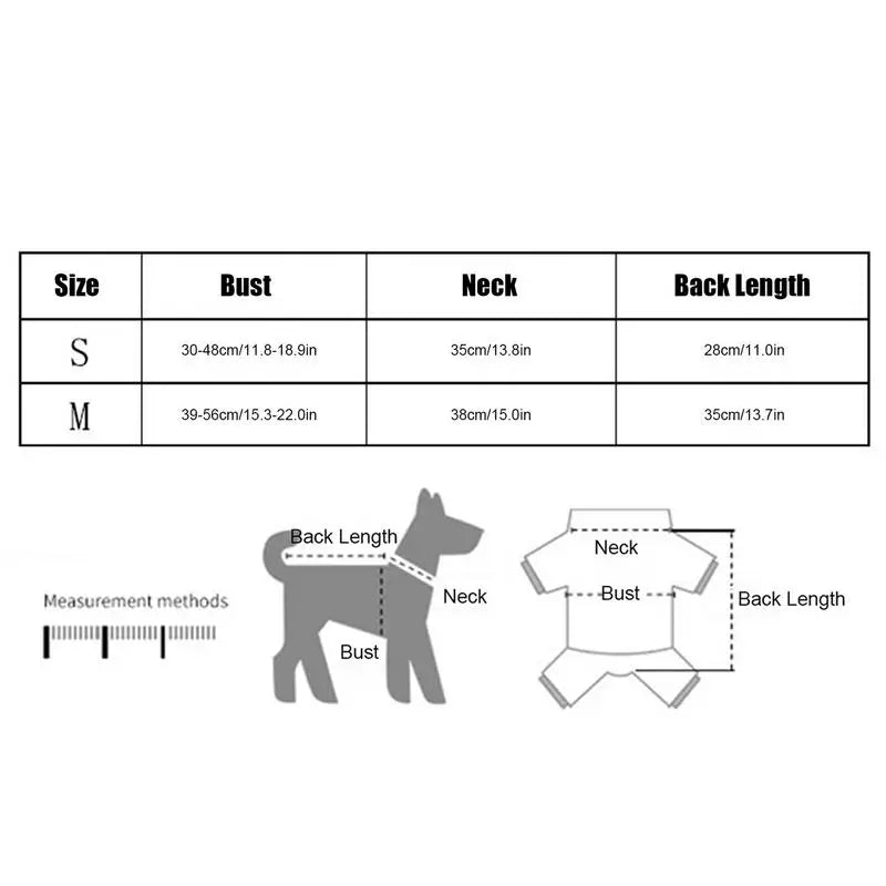 Guide des tailles du gilet harnais rafraîchissant